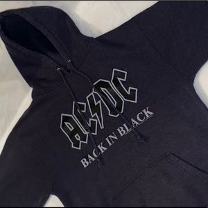 *SOLD* AC DC Back in Black Hoodie Aces & Eights